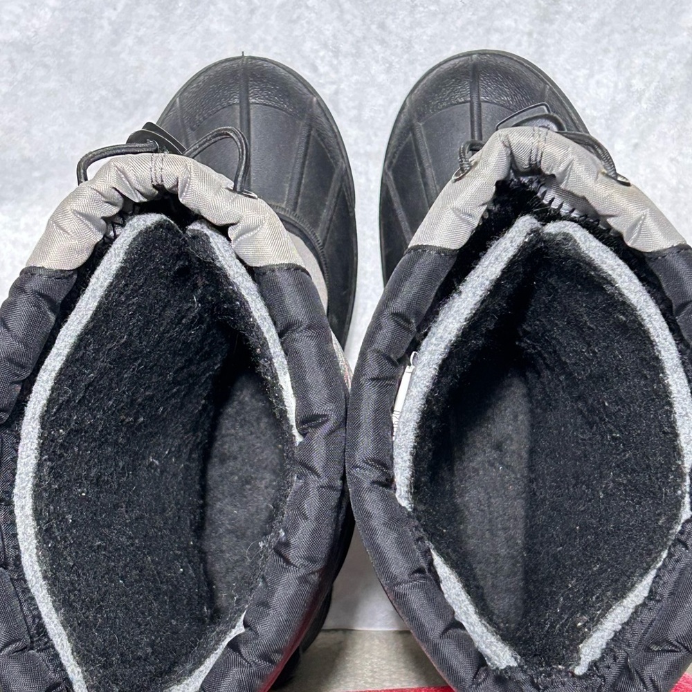 Sorel Big Kids/Youth Black/Grey Snow Goose Insulated Snow Winter Boots SZ 5 - Picture 5 of 11